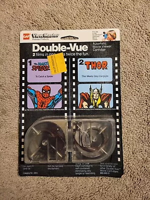 Vintage 1978 MARVEL COMICS SPIDER-MAN & THOR VIEW-MASTER DOUBLE-VUE FILMS SEALED • $75