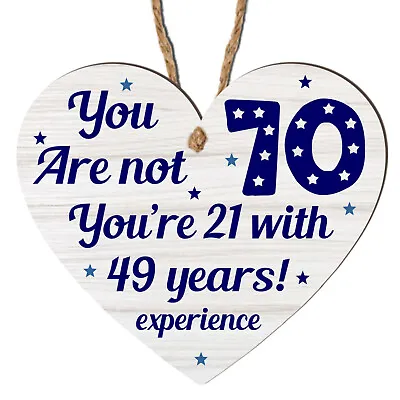 70th Birthday Gift For Women / Men 70th Birthday Card Gift For Mum Dad Nan Hear • £3.99
