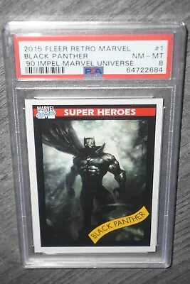 Black Panther #1 2015 Fleer Retro Marvel 90 Impel Universe NM Mint Psa 8 1990 • $114.99