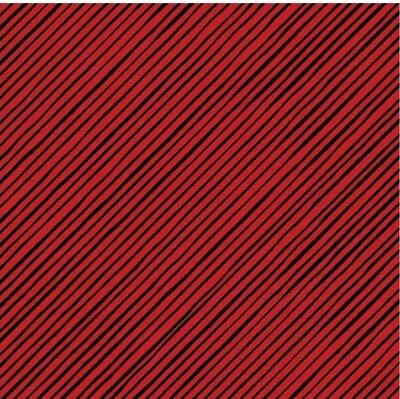 Loralie Designs - Quirky Bias Stripe - Red & Black - Quilting & Crafting Fabric  • $12.99