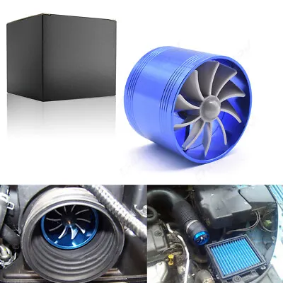 Universal Car Cold Air Intake Filter Induction Kit Hose Pipe BLUE • $12.55