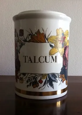 Fornasetti Old “Talcum  Jar Vase 9 .5 Tall • $229