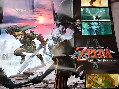 The Legend Of ZeldaTwilight Princess Poster 26 X23  OriginalNintendo Gamecube  • £11.50