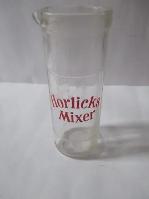 Vintage Collectable Horlicks Glass Drinks Mixer Pre-Owned. • £9.99