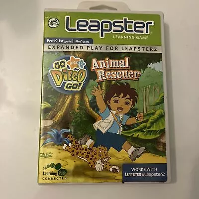 Leapster Learning Game - Go Diego Go Animal Rescuer Ages 4-7 Leap Frog  • $14.95