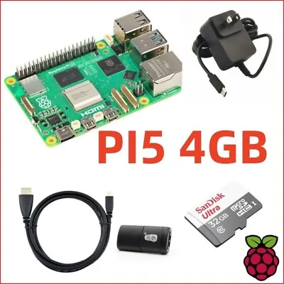 Raspberry Pi 5 4GB Budget Kit • $73.39