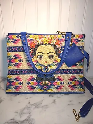 Frida Kahlo Bag Handbag 100% Mexican Art Purse. Preowned. • $24.59