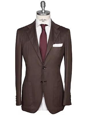 NEW KITON BLAZER VICUNA PERU SILK Size 38 US 48 EU R8 TG20 • $11469