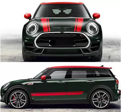 Racing Stripe Hood Car Sticker Side Door Decal For MINI Clubman F54 Cooper JCW • $50