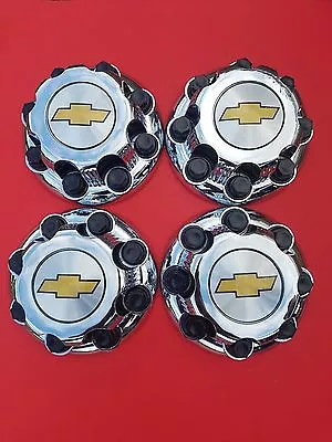$63.99 • Buy 4(NEW)Chevy Express Van 2500 3500 CHROME Center Hub Caps 9597163 8 LUGS CAPS SET