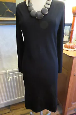Ilse Jacobsen Hornbaek Ink Blue Black Simple Tunic Dress S BNWOT • £16