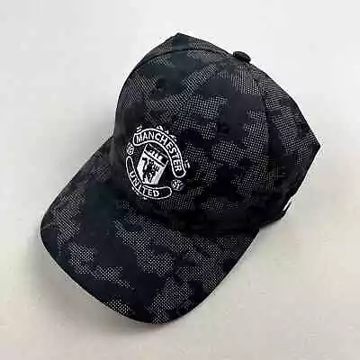 Manchester United Hat Cap Strapback Black New Era Soccer Reflect Camo Adjustable • $17.99