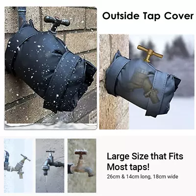 Outside Tap Covers Winter Insulation Frost Protector Outdoor Tap Cover Guard UK • £4.69