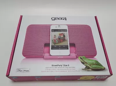 £69.99 • Buy Gear 4 Street Party Size 0 Super Slim Portable Speaker For Ipod Iphone Pink 