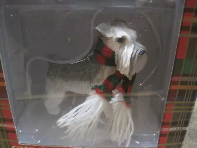 Sandicast ~ Schnauzer ~ Christmas Ornament ~ Sandra Brue ~ Nip • $12.95