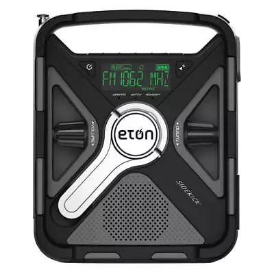 ETON NFRX5SIDEKICK Portable Weather RadioBlackAM/FMNOAA 55MR66 ETON NFRX5SIDE • $114.38