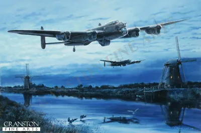 CREW SIGNED Dambuster Aviation Print 617 Squadron Lancaster Operation Chastise • £80