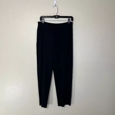Exclusively Misook Black Acrylic Knit Pull On Pants Petite Medium PM • $39