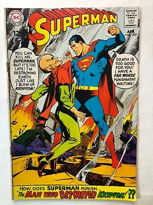 Superman #205 April 1968 Vintage Silver Age DC Comics Nice Condition! • $31.30