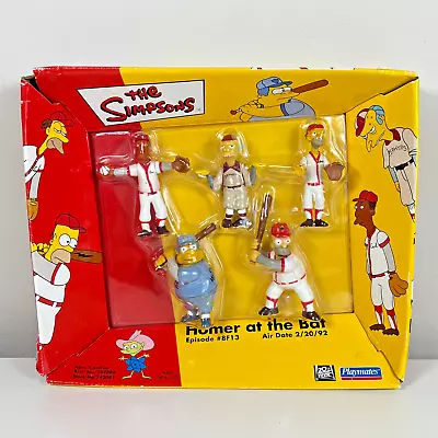 The Simpsons Homer At The Bat Baseball Figurines From 2002 Playmates - New • $19.95