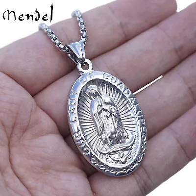 MENDEL Catholic Virgin Mary Our Lady Of Guadalupe Medal Pendant Necklace Chain • $10.99