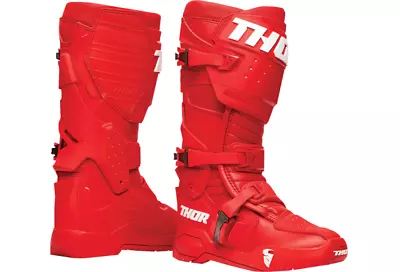 New Thor Radial MX Race Boots Red Size 11 3410-2740 • $249.95