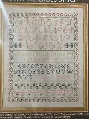 Vintage Elsa Williams Creative Cross Stitch Sampler 02000 Made In USA • $24.99