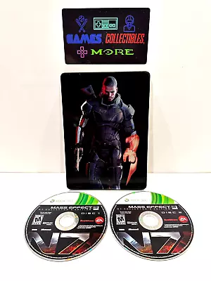Mass Effect 3 N7 Collector's Edition (Microsoft Xbox 360 2012) TESTED Steelbook • $16.80