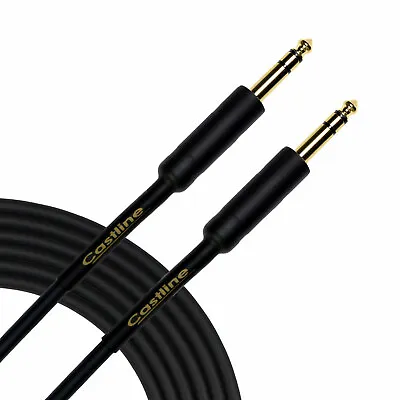 Castline Gold 1/4  TRS Straight Balanced Stereo Patch Cable Mogami 2549 • $22.95