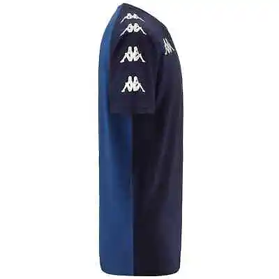 KAPPA Ancone Football Fitness T. Shirt -Navy Blue/Blue - S • £6.99