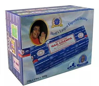 Sai Baba Nag Champa Incense 1000 Gram (1000g - 4 Packs) • $52.19