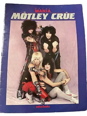 Metal Mania Motley Crue Robus Books 1984 RARE GUC Photos Interviews Shout Devil • $59