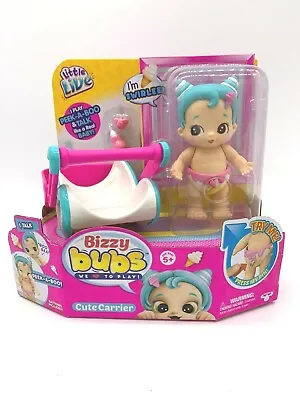 Little Live Bizzy Bubs Cute Carrier & Swirlee Baby Doll Peek A Boo And Talks New • $38.95