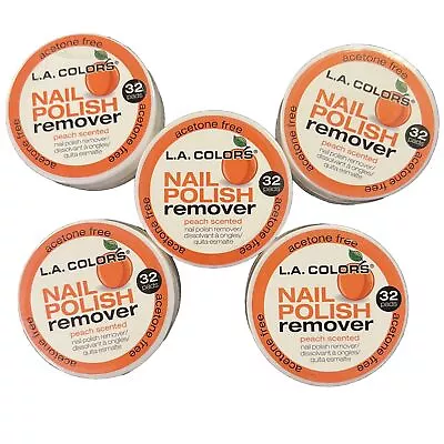 L.A. Colors Nail Polish Remover Pads 32 Count Acetone Free Peach Lot Of 5 New • $10