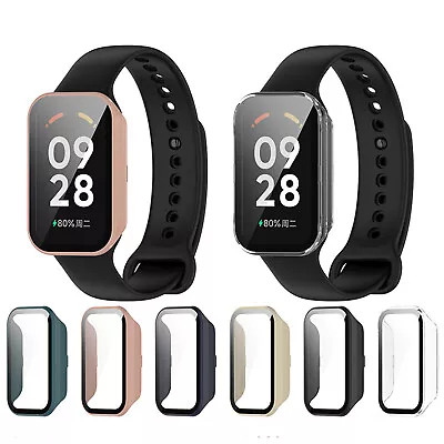 For Mi Smart Band 8 Active/Redmi Band 2 Watch PC + Tempered Film Protective Case • $7.90