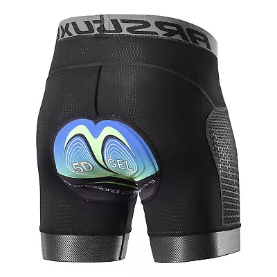  Men Cycling Underwear Shorts 5D  Padded Quick Dry MTB Bike B5U8 • $26.88