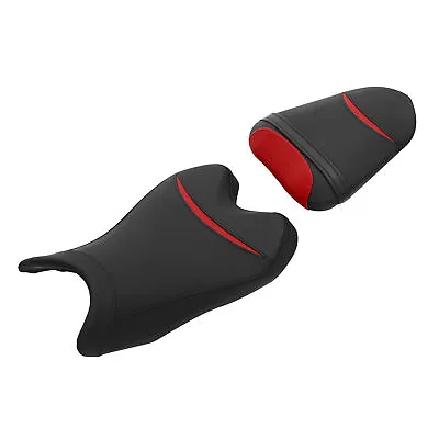 Black Red Two Piece Driver & Passenger Seats Fit For Yamaha YZF R6 YZFR6 08-2016 • $99