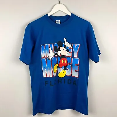 Vintage Walt Disney Mickey Mouse Tourist Florida T-Shirt Single Stitch M • £30