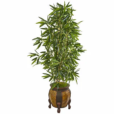 $278.99 • Buy Artificial 5 Ft. Bamboo Tree In Planter (Realistic Touch) Home Garden Decor
