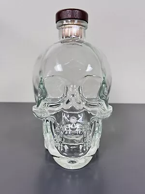 Crystal Head Vodka Clear Glass Skull Bottle EMPTY 750ML 7  H Halloween Decor • $40