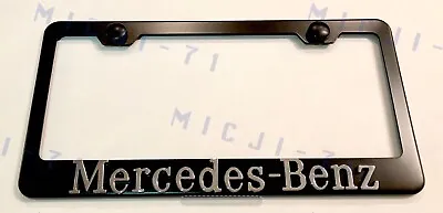 3D Mercedes Benz Emblem Stainless Steel License Plate Frame Rust Free • $16.50