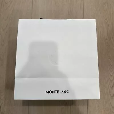 Montblanc White Shopping Bag 10  X 10  Empty Bag • $14.99