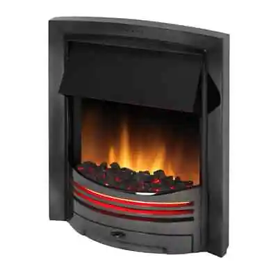 DIMPLEX Adagio BLACK NICKEL Optiflame Electric Inset Fire 2KW LED FLAME EFFECT • £249.99