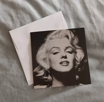 Marilyn Monroe B&W Picture Note/Greetings Card With Envelope. Blank. (d). • £1.99