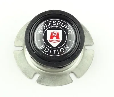 VW Wolfsburg Horn Button For 320mm 350mm Steering Wheel W/ 2  Center Opening • $18.99