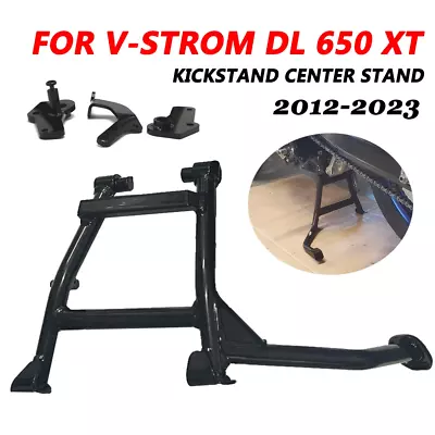 For SUZUKI V-strom DL650 Vstrom DL650XT Center Stand Bracket Kickstand Black • $170.10