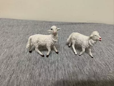 Vintage Plastic Nativity Sheep Figures Italy • $15.99