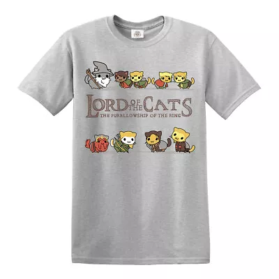 Lord Of The Cats Funny T-Shirt LOTR Parody Kittens Unisex T-Shirt Cat Gift Top • £11.99