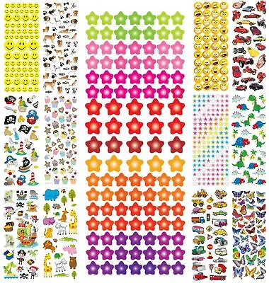 £0.99 • Buy Childrens Stickers Teachers School Smily Reward Sheets Kids Bedroom Wall Star
