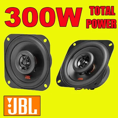 JBL 300W TOTAL 2-WAY 4 INCH 10cm CAR/VAN DOOR/SHELF COAXIAL SPEAKERS NEW PAIR • £31.49